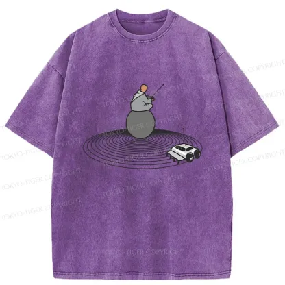 Tokyo-Tiger Interesting Zen Washed T-Shirt