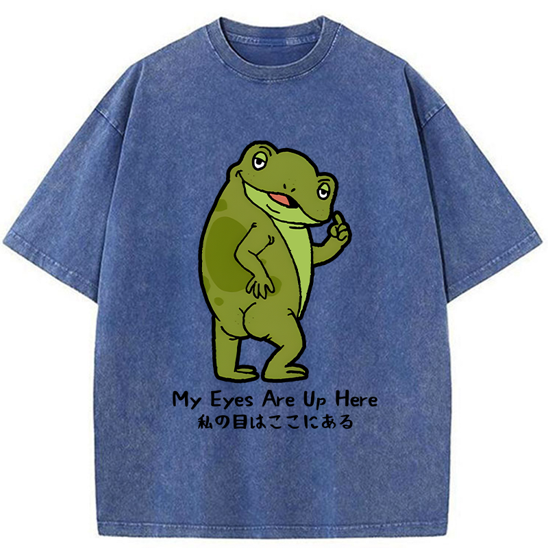 Tokyo-Tiger My Eyes Are Here Washed T-Shirt