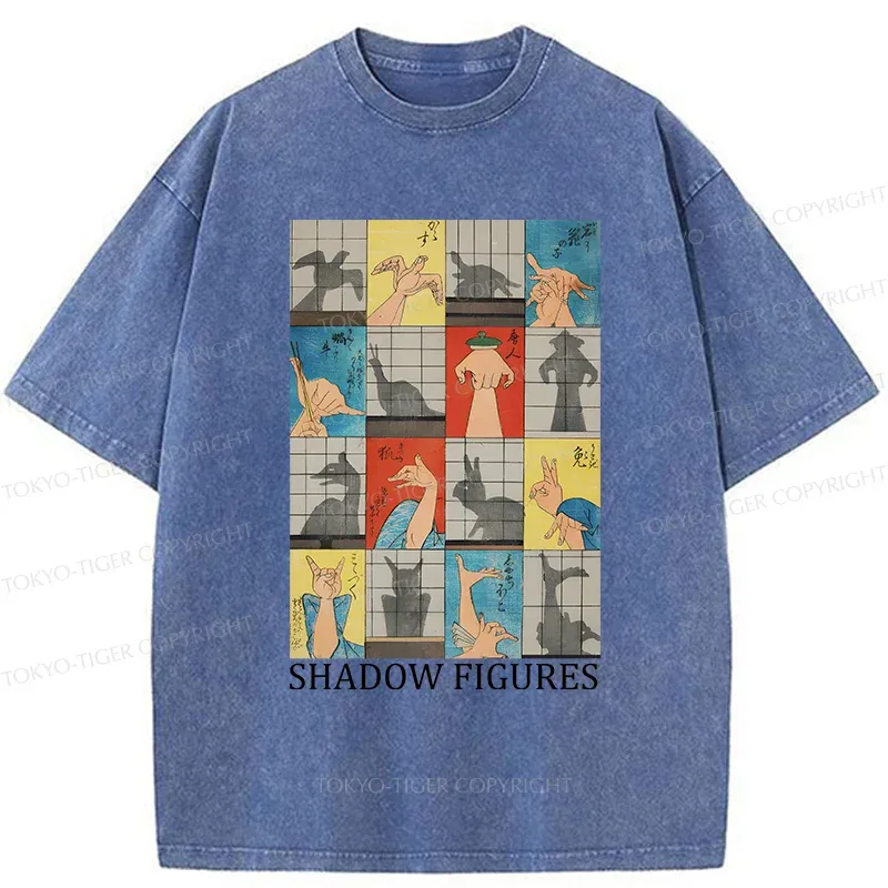 Tokyo-Tiger Traditional Gesture Shadow Washed T-Shirt