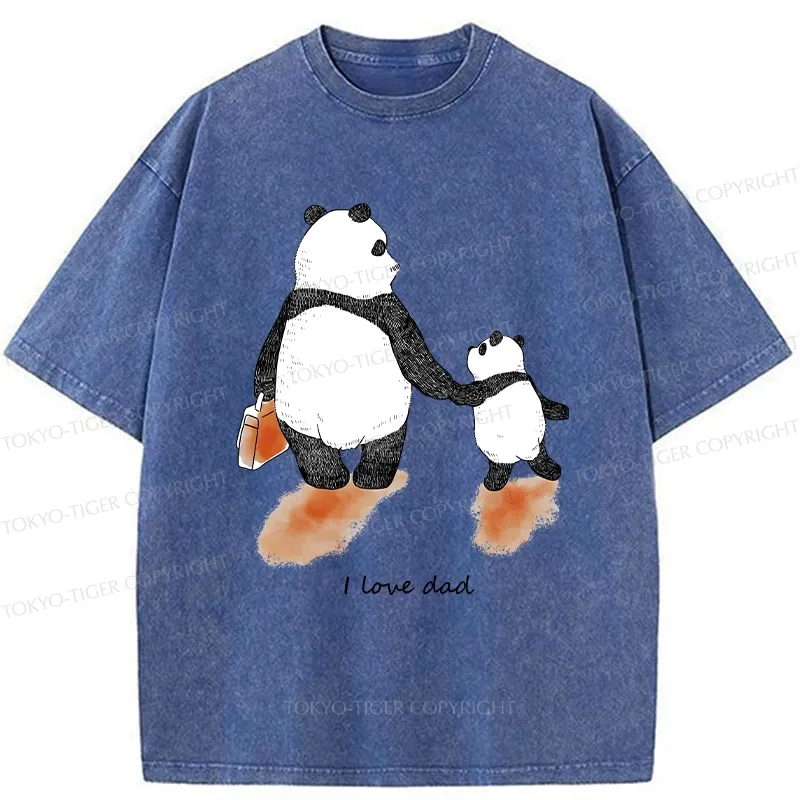 Tokyo-Tiger I Love My Father Washed T-Shirt