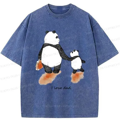Tokyo-Tiger I Love My Father Washed T-Shirt