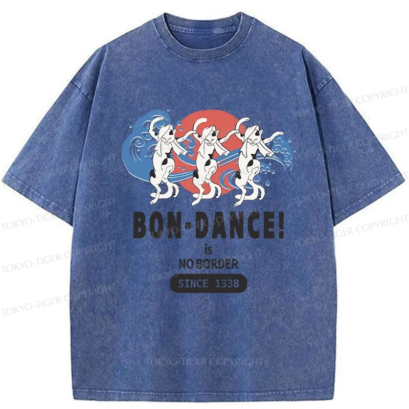 Tokyo-Tiger Japanese Traditional Obon Festival Washed T-Shirt