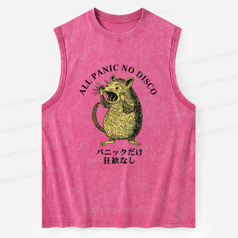 Tokyo-Tiger All Panic No Disco Washed Tank