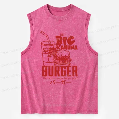 Tokyo-Tiger Tasty Hawaiian Burger Washed Tank