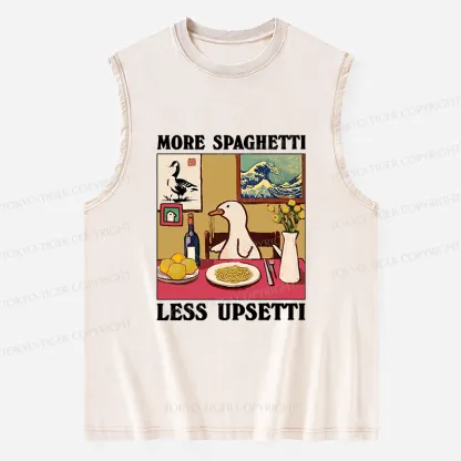 Tokyo-Tiger More Spaghetti Less Upsetti Goose Washed Tank
