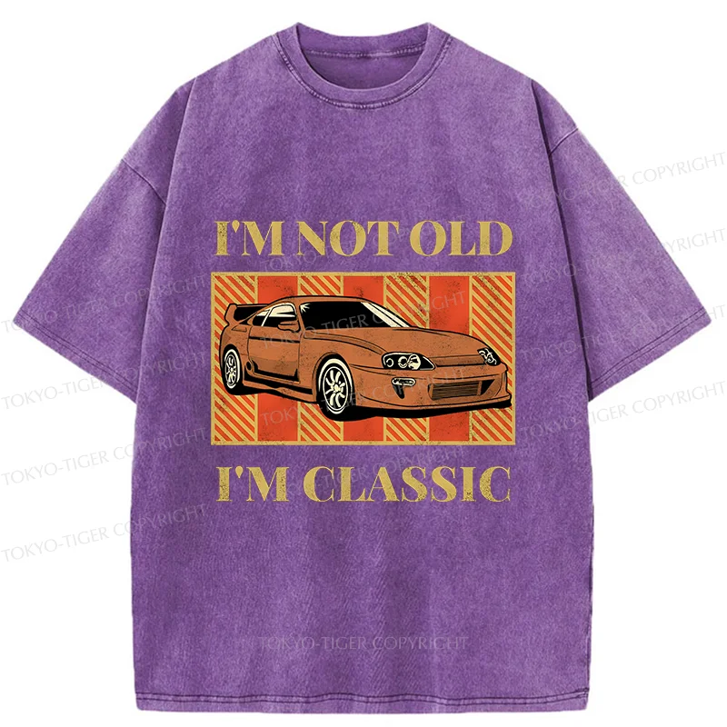 Tokyo-Tiger Classic Japanese Sports Car Washed T-Shirt