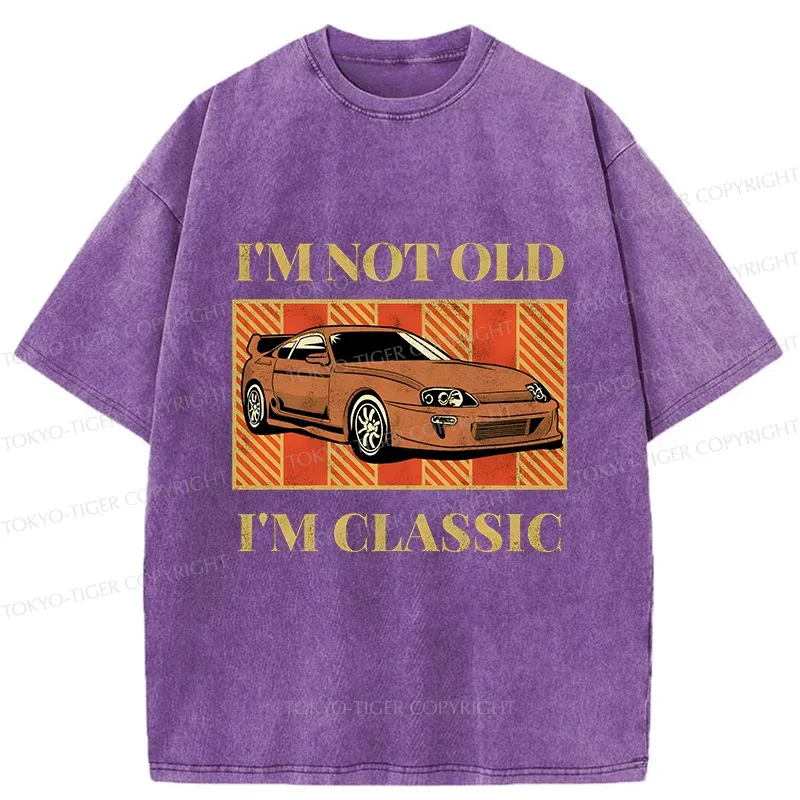 Tokyo-Tiger Classic Japanese Sports Car Washed T-Shirt