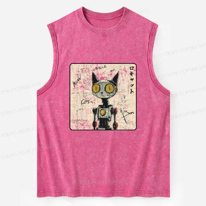 Tokyo-Tiger Robot Cat Washed Tank