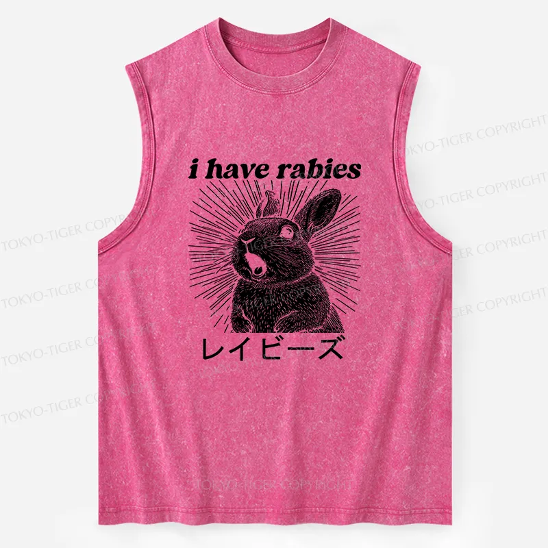 Tokyo-Tiger Funny Rabbit Washed Tank