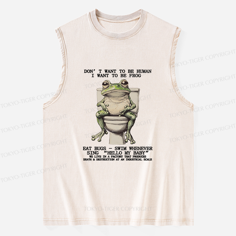 Tokyo-Tiger I Just Want To Be A Frog Washed Tank