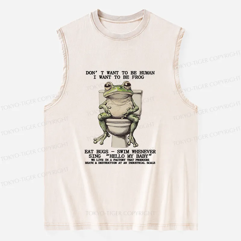 Tokyo-Tiger I Just Want To Be A Frog Washed Tank