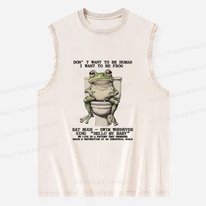 Tokyo-Tiger I Just Want To Be A Frog Washed Tank