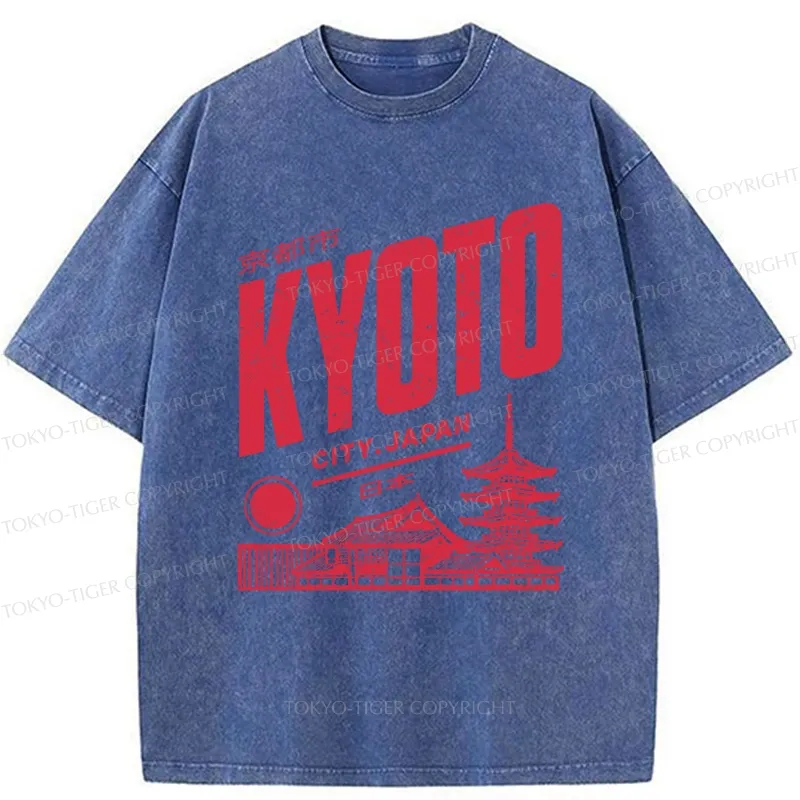 Tokyo-Tiger Vintage Kyoto Washed T-Shirt