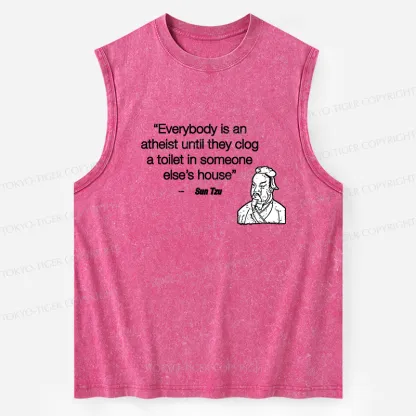 Tokyo-Tiger Funny Sun Tzu Saying Washed Tank