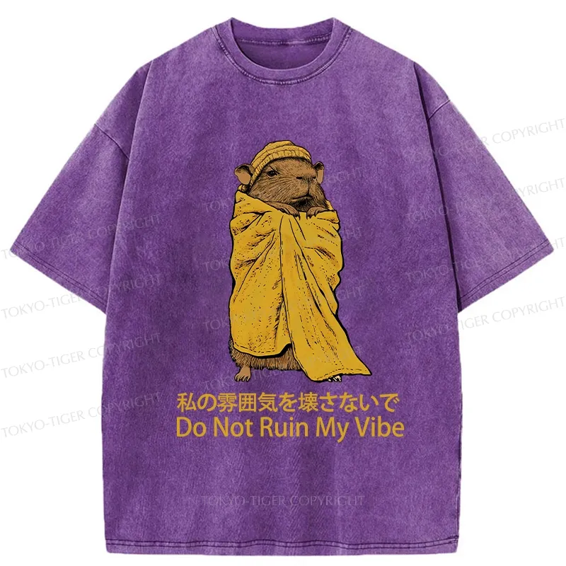 Tokyo-Tiger Don't Spoil My Mood Washed T-Shirt