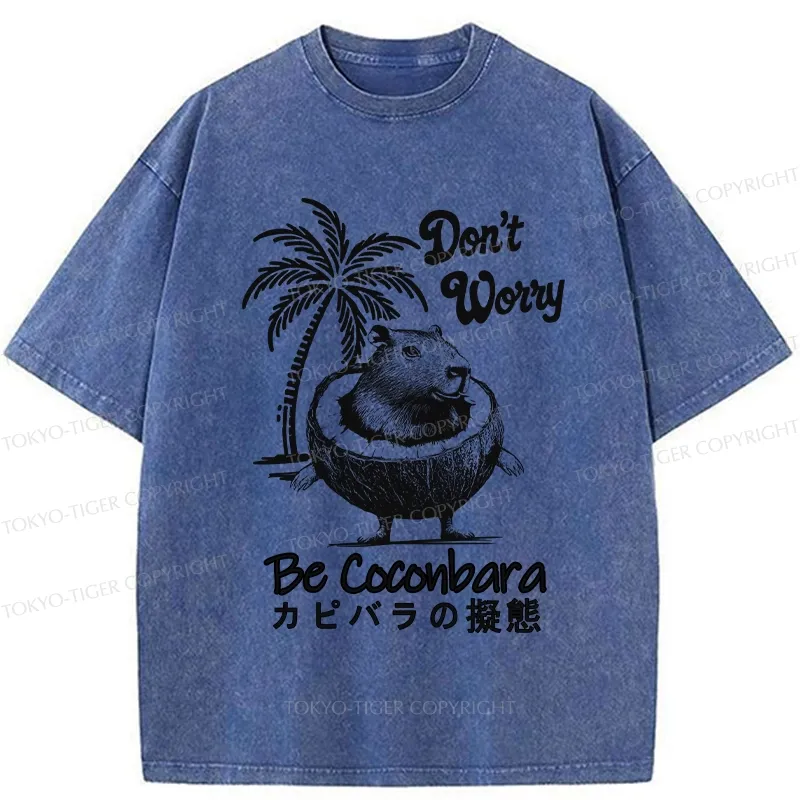 Tokyo-Tiger Don't Worry Be Coconbara Washed T-Shirt
