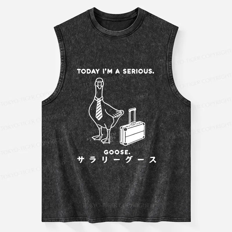 Tokyo-Tiger Hard Working Goose Washed Tank