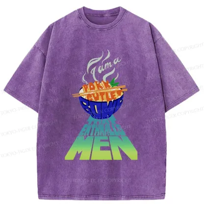 Tokyo-Tiger Fried Pork Cutlet Washed T-Shirt