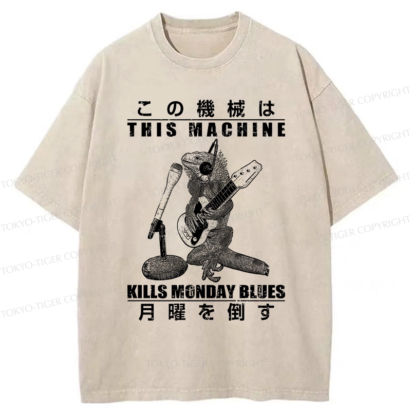 Tokyo-Tiger Beat The Monday Blues Washed T-Shirt