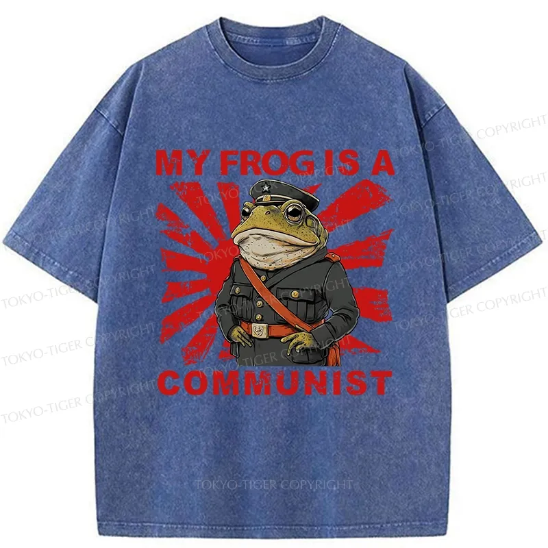 Tokyo-Tiger Funny Frog-ism Washed T-Shirt