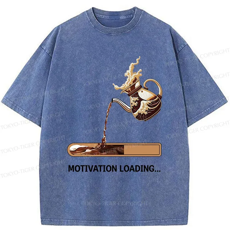 Tokyo-Tiger Coffee Loading Washed T-Shirt