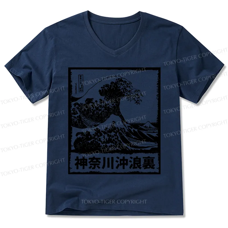 Tokyo-Tiger Legendary Wave V-Neck Classic T-Shirt