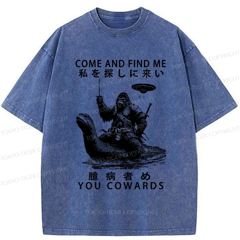 Tokyo-Tiger Can You Find Us Washed T-Shirt