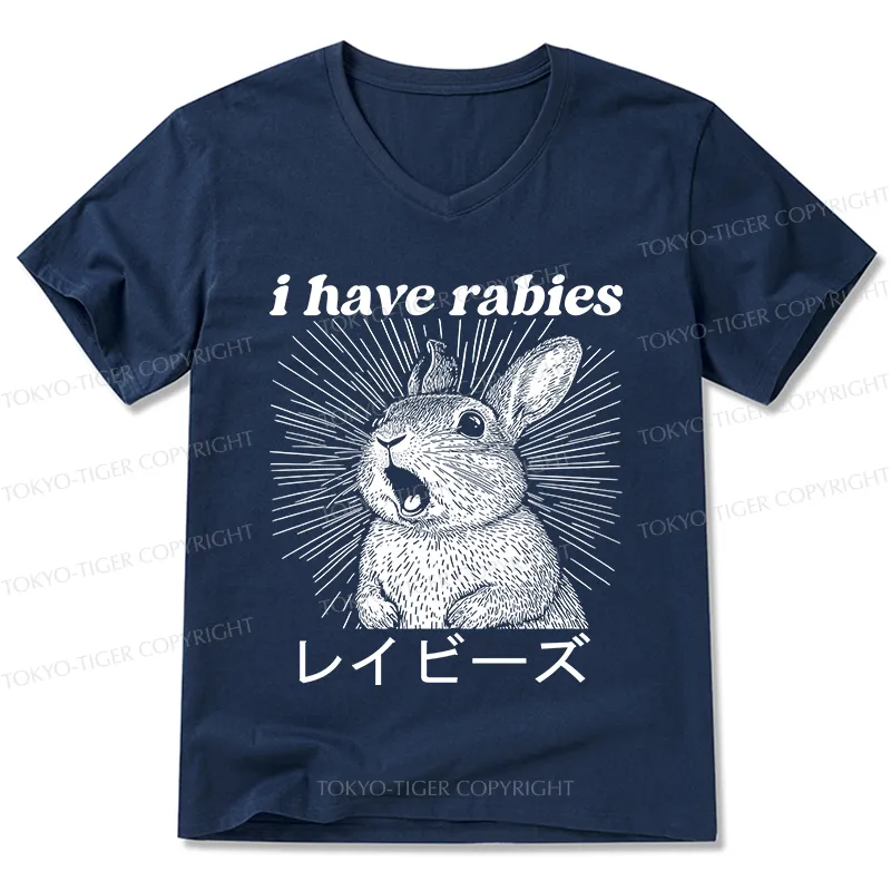Tokyo-Tiger Funny Rabbit V-Neck Classic T-Shirt