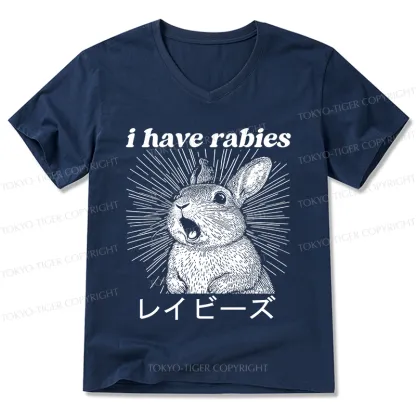 Tokyo-Tiger Funny Rabbit V-Neck Classic T-Shirt