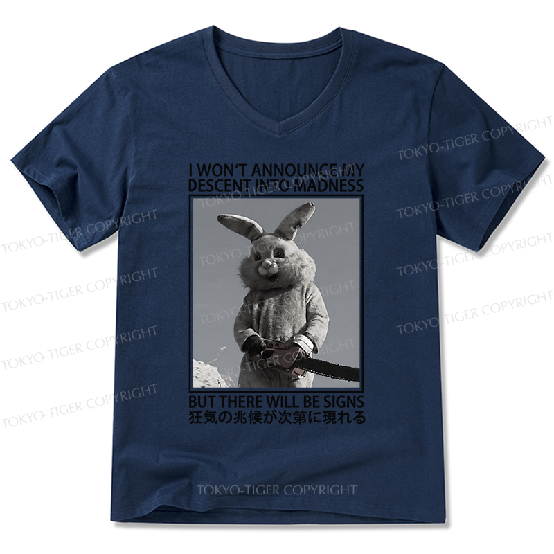 Tokyo-Tiger Rabbit Goes Into Madness V-Neck Classic T-Shirt