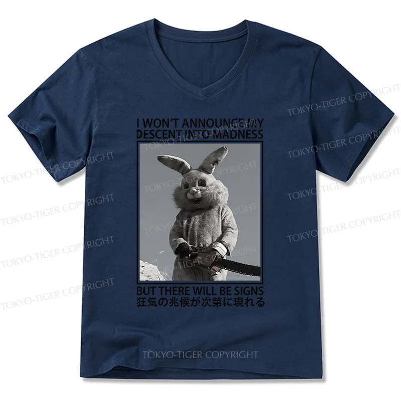 Tokyo-Tiger Rabbit Goes Into Madness V-Neck Classic T-Shirt