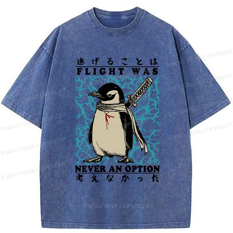Tokyo-Tiger Ninja Penguin Washed T-Shirt
