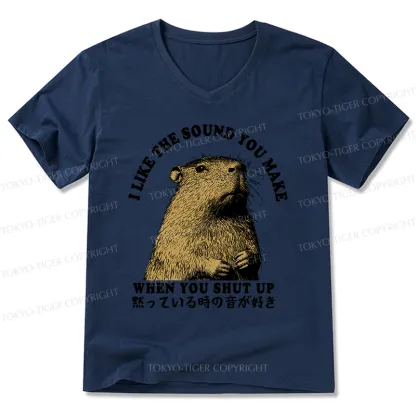 Tokyo-Tiger I Like The Sound Of Silence V-Neck Classic T-Shirt