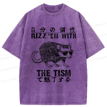 Tokyo-Tiger Handsome Mouse Washed T-Shirt