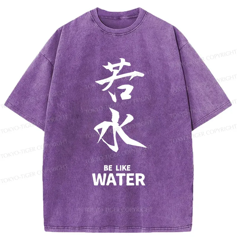 Tokyo-Tiger Feeling As Calm As Water Washed T-Shirt