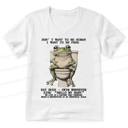 Tokyo-Tiger I Just Want To Be A Frog V-Neck Classic T-Shirt