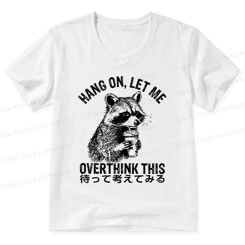 Tokyo-Tiger Overthink Raccoon V-Neck Classic T-Shirt