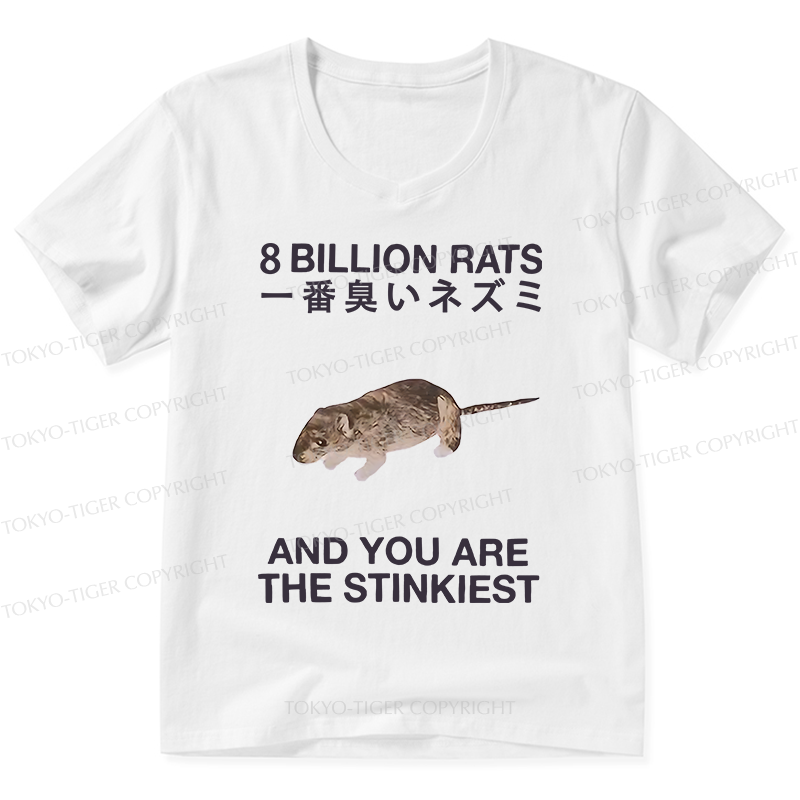 Tokyo-Tiger World's Stinkiest Rat V-Neck Classic T-Shirt