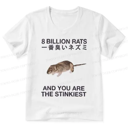 Tokyo-Tiger World's Stinkiest Rat V-Neck Classic T-Shirt