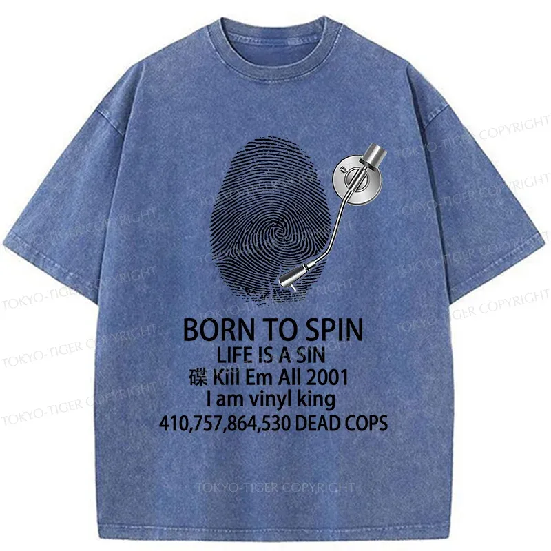 Tokyo-Tiger Born For Music Washed T-Shirt