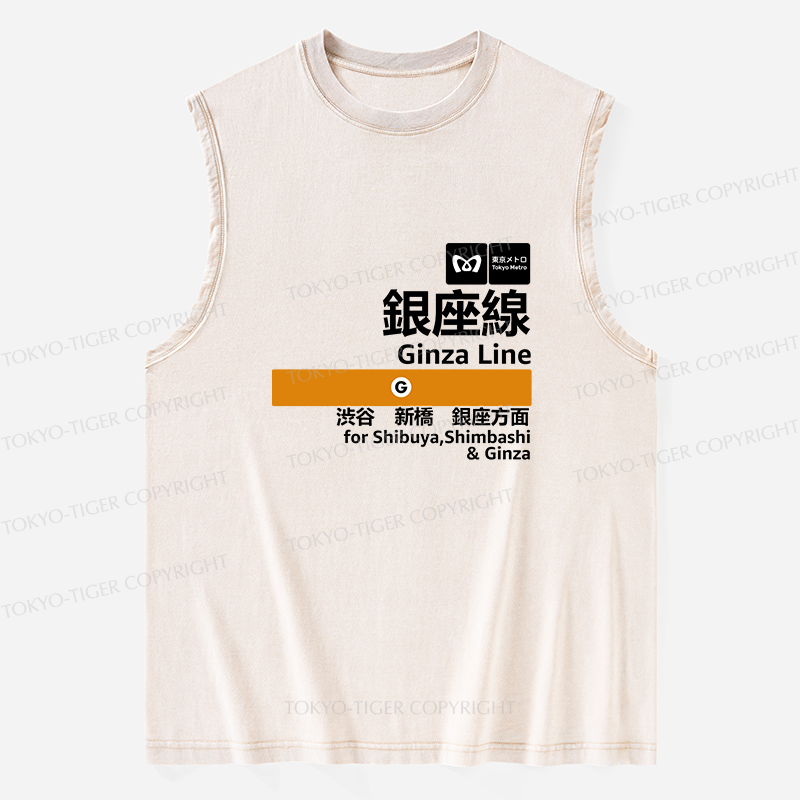 Tokyo-Tiger Ginza Line Japan Washed Tank