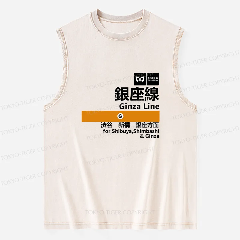 Tokyo-Tiger Ginza Line Japan Washed Tank Sale