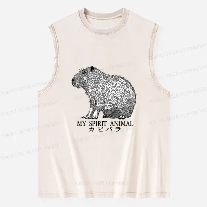 Tokyo-Tiger Capybara Spirit Washed Tank