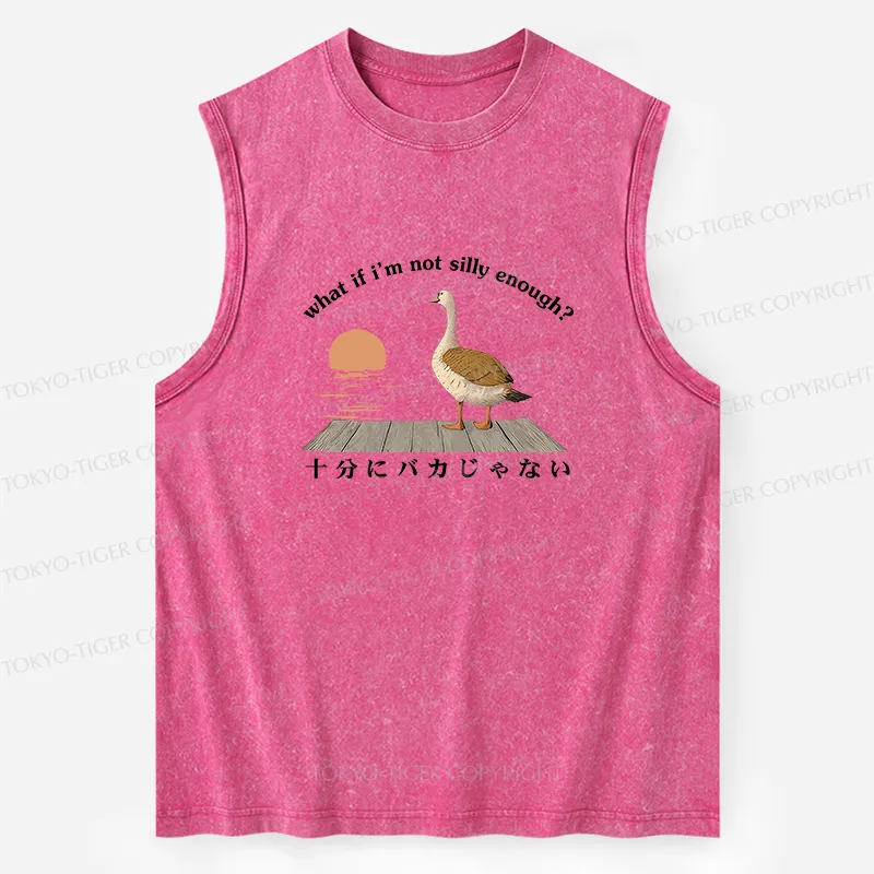 Tokyo-Tiger What If I'm Not Silly Enough Washed Tank