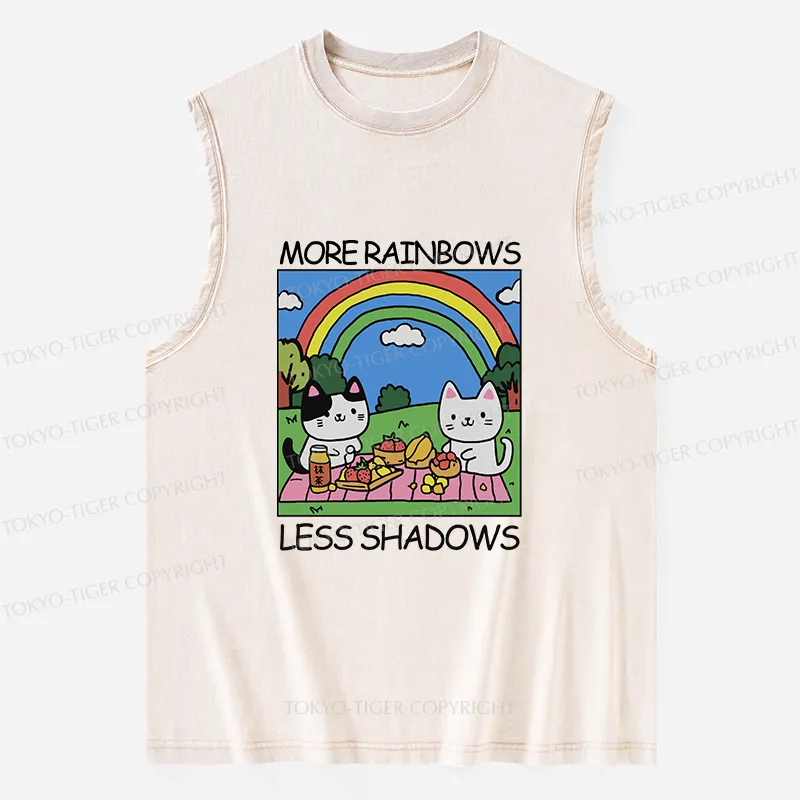 Tokyo-Tiger More Rainbows Less Shadows Washed Tank Sale