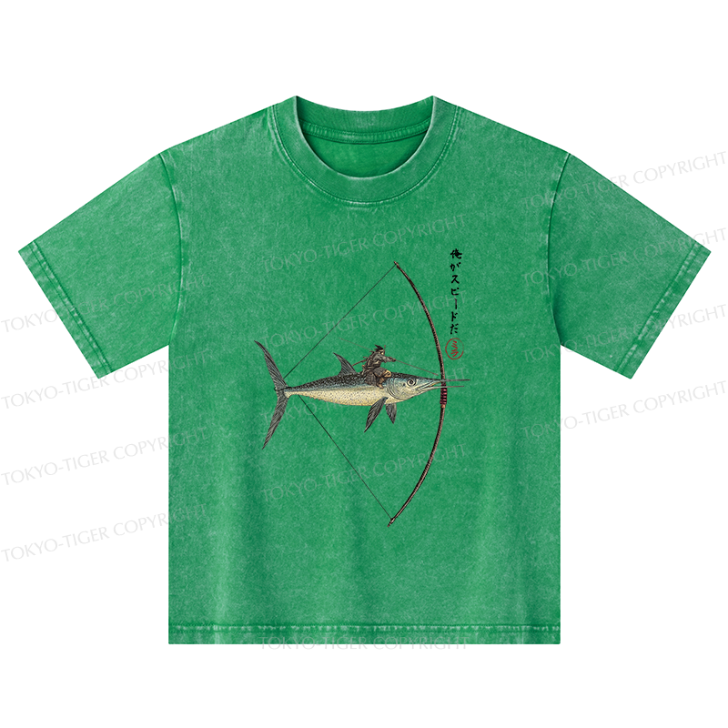 Tokyo-Tiger I Am Speed Kids Washed T-Shirt