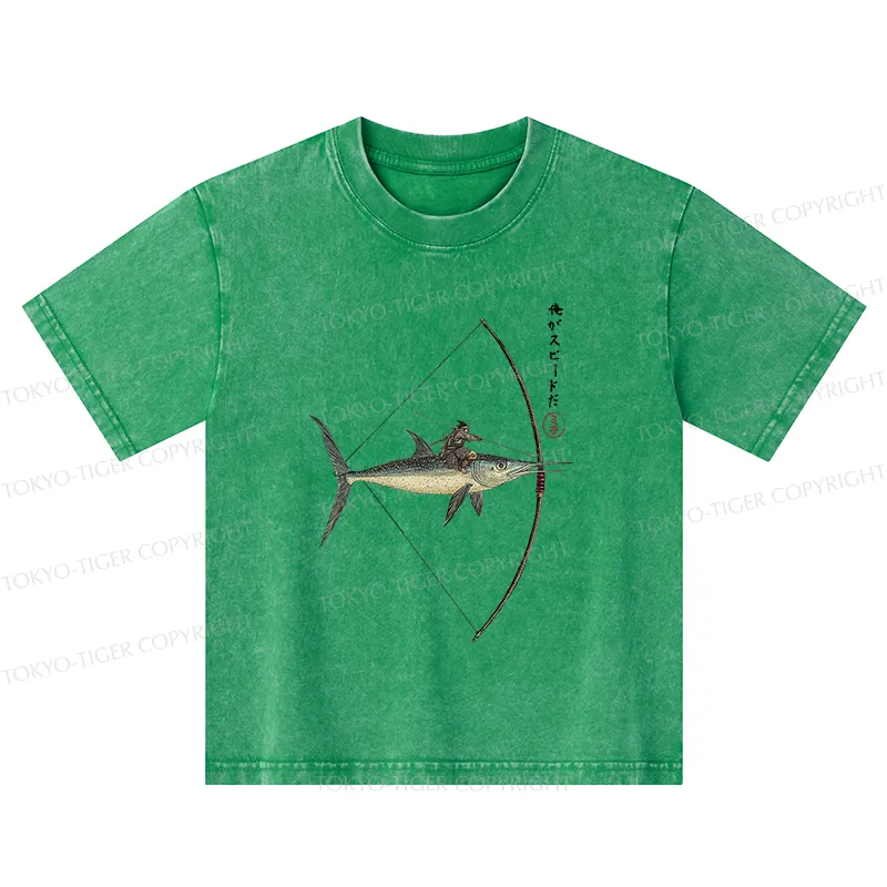 Tokyo-Tiger I Am Speed Kids Washed T-Shirt