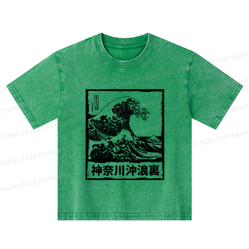 Tokyo-Tiger Legendary Wave Kids Washed T-Shirt