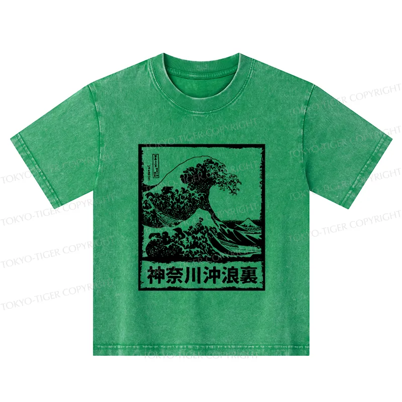 Tokyo-Tiger Legendary Wave Kids Washed T-Shirt