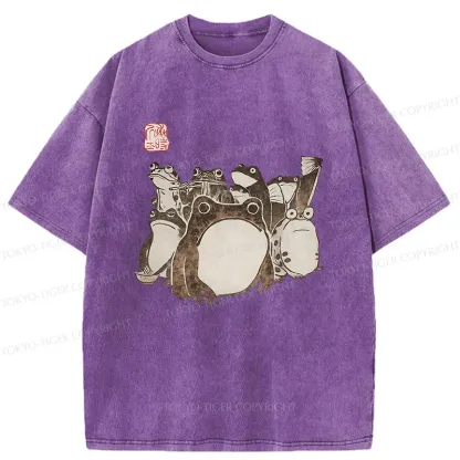 Tokyo-Tiger Japanese Frog Team Washed T-Shirt